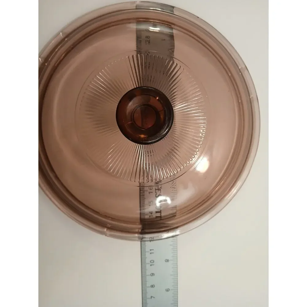 Pyrex Visionware 5 V 1.5 C Pink|Cranberry Colored Replacement Lid
